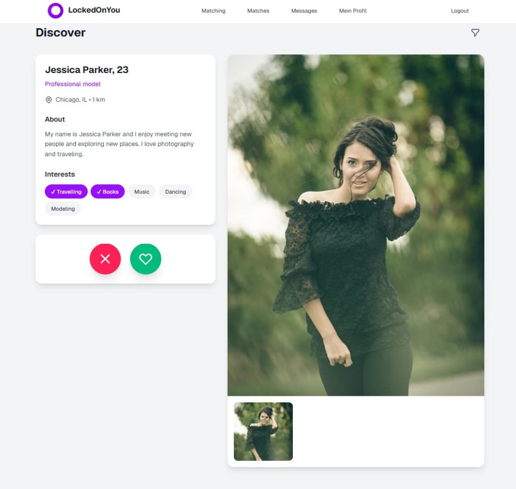 Screenshot von LockedOnYou - Dating App